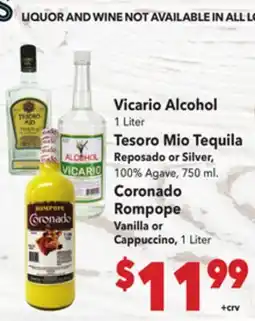 Vallarta Supermarkets Vicario Alcohol offer