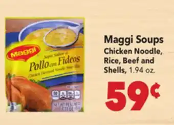 Vallarta Supermarkets Maggi Soups offer