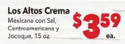Vallarta Supermarkets Los Altos Crema offer