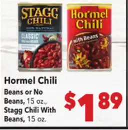 Vallarta Supermarkets Hormel Chili offer