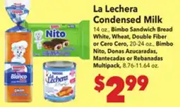 Vallarta Supermarkets La Lechera Condensed Milk offer