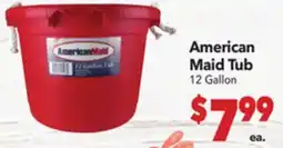 Vallarta Supermarkets American Maid Tub offer