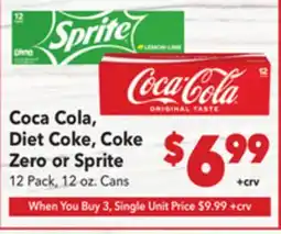 Vallarta Supermarkets Coca Cola, Diet Coke, Coke Zero or Sprite offer