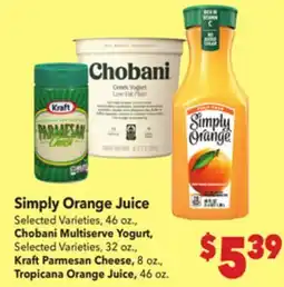 Vallarta Supermarkets Simply Orange Juice offer