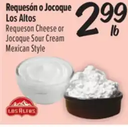El Super Fresh Requeson Cheese or Jocoque Sour Cream offer