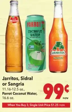 Vallarta Supermarkets Jarritos, Sidral or Sangria offer