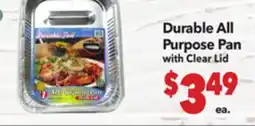 Vallarta Supermarkets Durable All Purpose Pan with Clear Lid offer