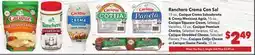 Vallarta Supermarkets Ranchero Crema Con Sal offer