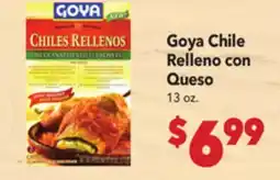 Vallarta Supermarkets Goya Chile Relleno con Queso offer