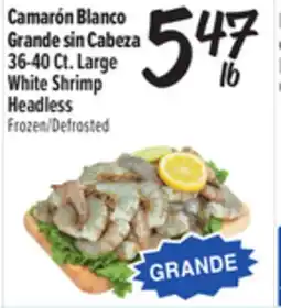 El Super Fresh Large White Shrimp Headless offer