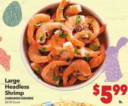 Vallarta Supermarkets Large Headless Shrimp / CAMARON GRANDE offer