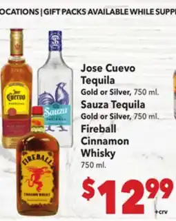 Vallarta Supermarkets Jose Cuevo Tequila offer