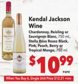 Vallarta Supermarkets Kendal Jackson Wine offer