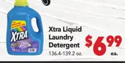 Vallarta Supermarkets Xtra Liquid Laundry Detergent offer