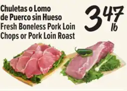 El Super Fresh Fresh Boneless Pork Loin Chops or Pork Loin Roast offer