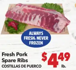 Vallarta Supermarkets Fresh Pork Spare Ribs offer