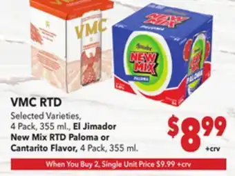 Vallarta Supermarkets VMC RTD offer