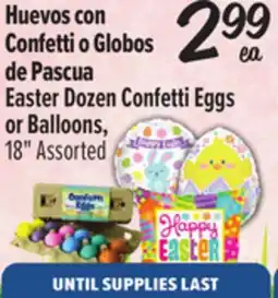 El Super Fresh Easter Dozen Confetti Eggs or Balloons offer