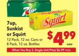 Vallarta Supermarkets 7up, Sunkist or Squirt offer