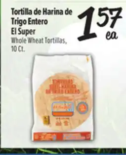 El Super Fresh Whole Wheat Tortillas offer