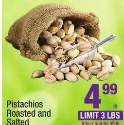 Super King Markets Pistachios Roasted and Salted offer