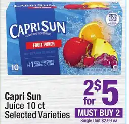 Super King Markets Capri Sun Juice offer