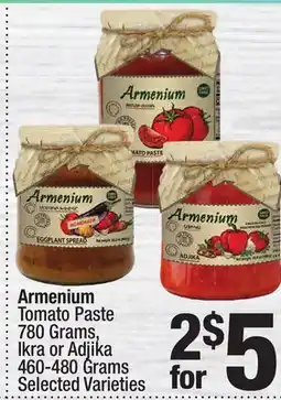 Super King Markets Armenium Tomato Paste 780 Grams, Ikra or Adjika 460-480 Grams offer