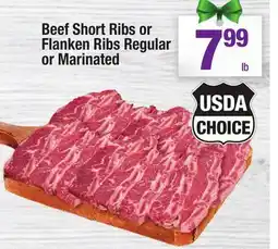 Super King Markets Beef Short Ribs or Flanken Ribs Regular or Marinated offer