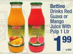 Super King Markets Bettino Drinks Red Guava or Mango Juice With Pulp offer