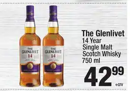 Super King Markets The Glenlivet 14 Year Single Malt Scotch Whisky offer