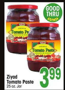 Jewel-Osco Ziyad Tomato Paste offer
