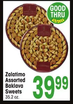 Jewel-Osco Zalatimo Assorted Baklava Sweets offer