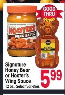 Jewel-Osco Signature Honey Bear or Hooter's Wing Sauce offer