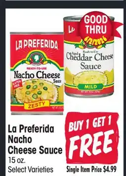 Jewel-Osco La Preferida Nacho Cheese Sauce offer