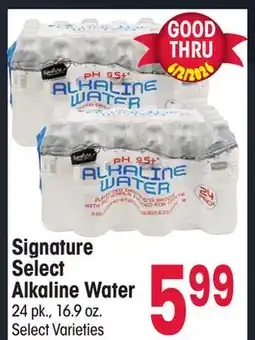 Jewel-Osco Signature Select Alkaline Water offer