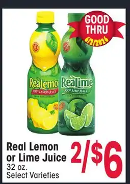 Jewel-Osco Real Lemon or Lime Juice offer