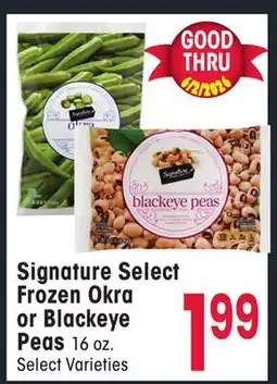 Jewel-Osco Signature Select Frozen Okra or Blackeye Peas offer