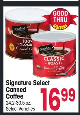 Jewel-Osco Signature Select Canned Coffee offer