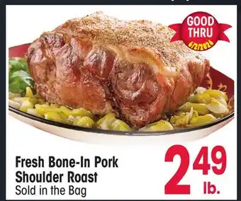 Jewel-Osco Fresh Bone-In Pork Shoulder Roast offer
