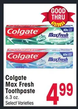 Jewel-Osco Colgate Max Fresh Toothpaste offer
