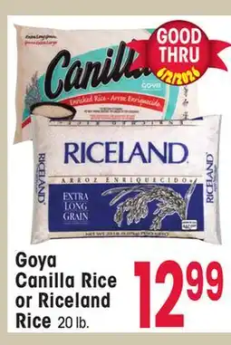 Jewel-Osco Goya Canilla Rice or Riceland Rice offer
