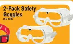 Menards 2-Pack Safety Goggles offer