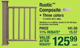 Menards Rustic Composite • Three colors offer