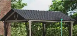 Menards 12'W x 10'D Gazebo with LED lighting offer