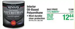 Menards CLEAR PROTECTIVE FINISHES Interior Oil-Based Polyurethane offer