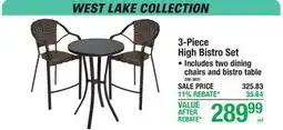 Menards 3-Piece High Bistro Set offer