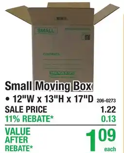 Menards Menards Small Moving Box offer