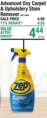 Menards Advanced Oxy Carpet & Upholstery Stain Remover offer