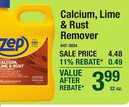 Menards Calcium, Lime & Rust Remover offer