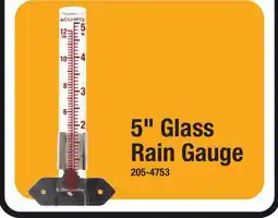 Menards 5 Glass Rain Gauge offer
